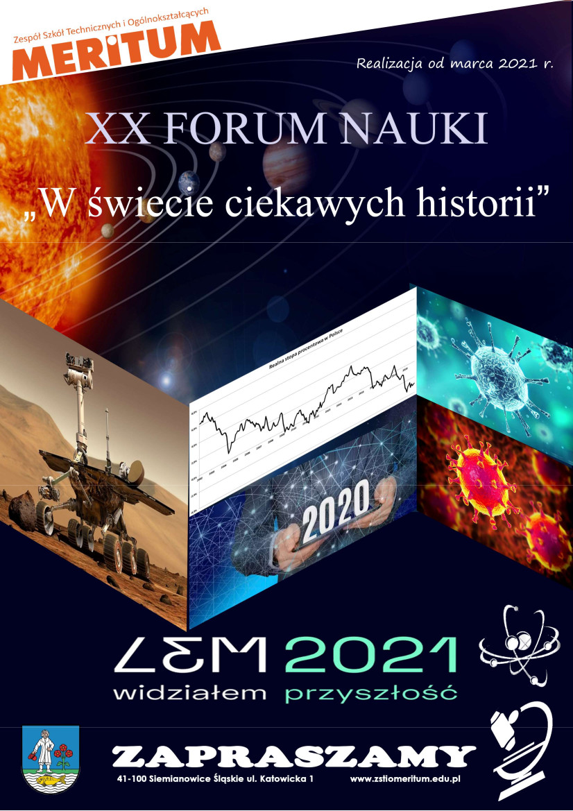 Plakat XX Forum Nauki